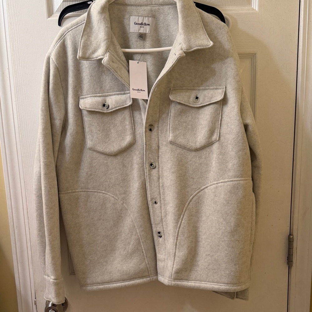 Goodfellow & Co Men's Light Gray Shirt Jacket